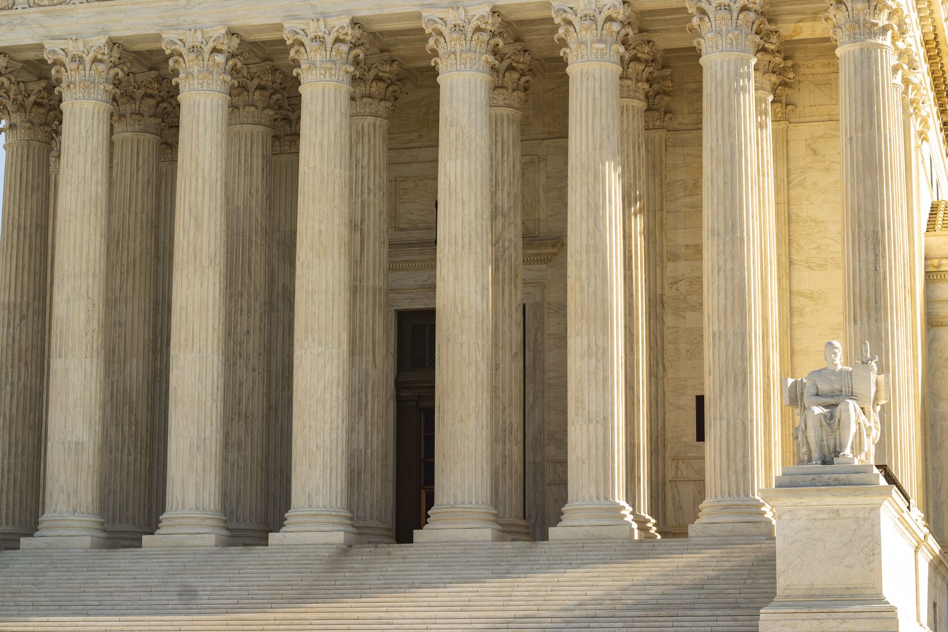 Marble columns at the United States Supreme Court