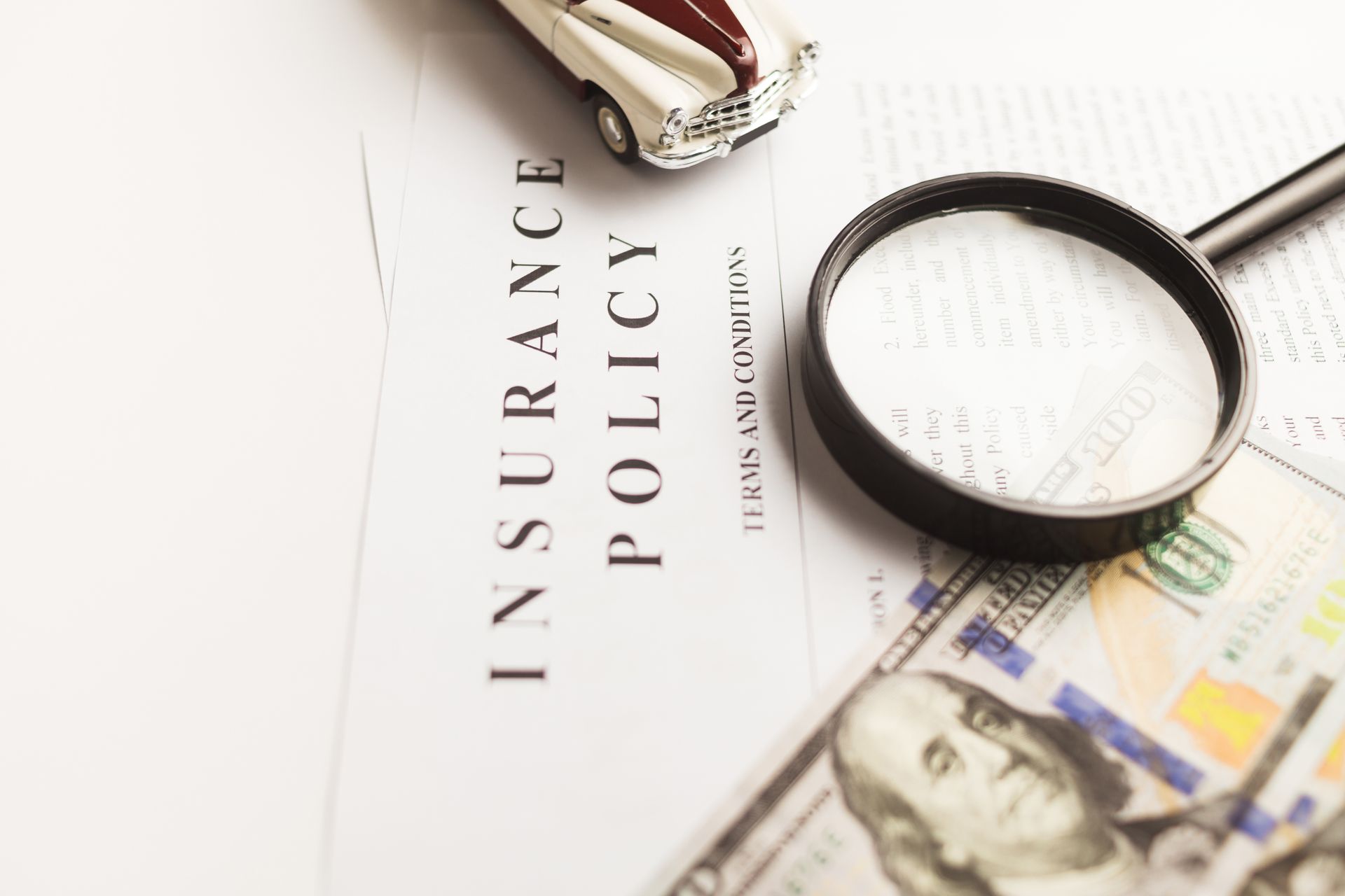 Automobile insurance policy and claim materials